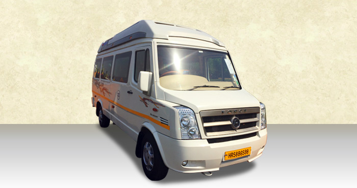 Hire Force Tempo Traveller 9+1 Seater from India Rental Cars
